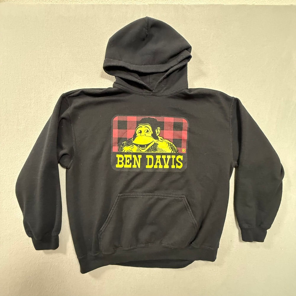 Ben Davis Lumberjack Gorilla Workwear Hoodie‎ Pullover Sweatshirt Men Size Large